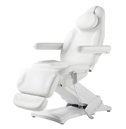 Electric Derma Chair, High Quality PVC Leather - White (BC01)